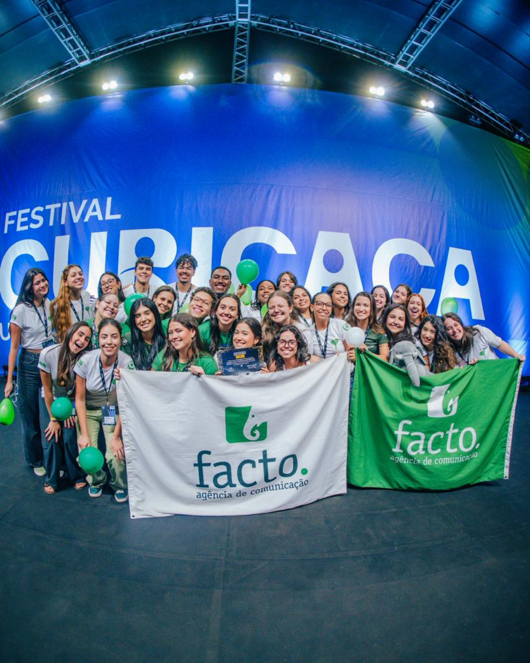 Equipe da Facto reunida no Festival Curicaca